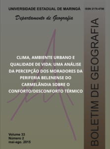 CLIMA, AMBIENTE URBANO E QUALIDADE DE VIDA: uma análise da percepção dos moradores da periferia belenense do carmelândia sobre o conforto/desconforto térmico