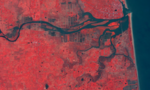 Mapeamento de regiões aquicolas usando imagens de satélite Planet, Sentinel-2 e Landsat-9 no Google Earth Engine